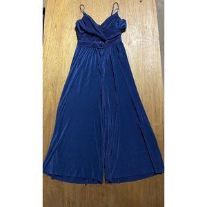 ASTR The Label Blue Sleeveless Spaghetti Strap Romper Dress Large